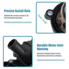 Thermostat Housing Assembly for Audi A4 Quattro (2002–2008) 06E121111G Metal Black