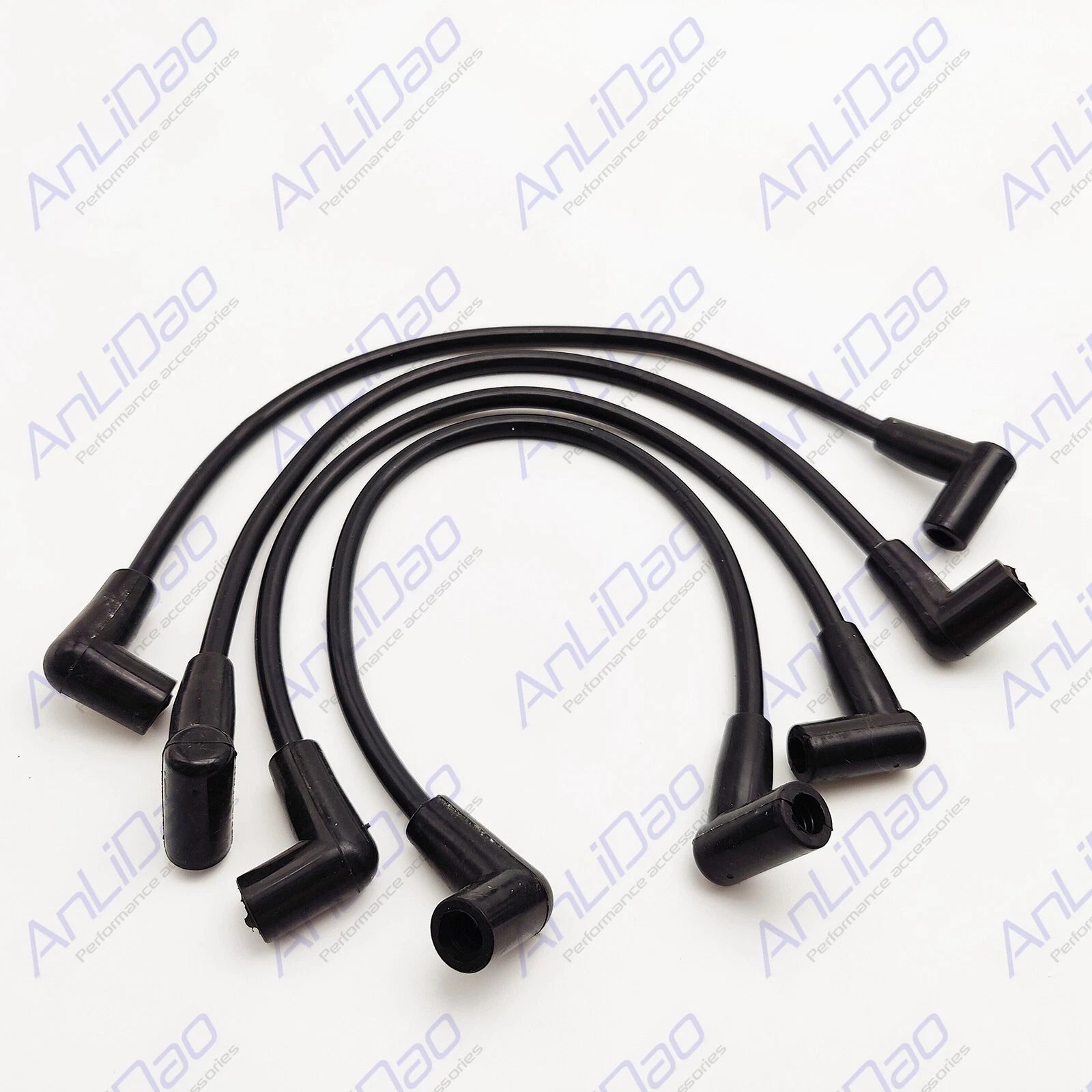 Set of 4 Ignition Spark Plug Wires for Johnson V4 (60°) 584919 584123 3014