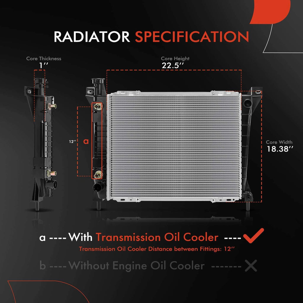 Radiator with Trans Oil Cooler for Ford Aerostar (1986–1997)