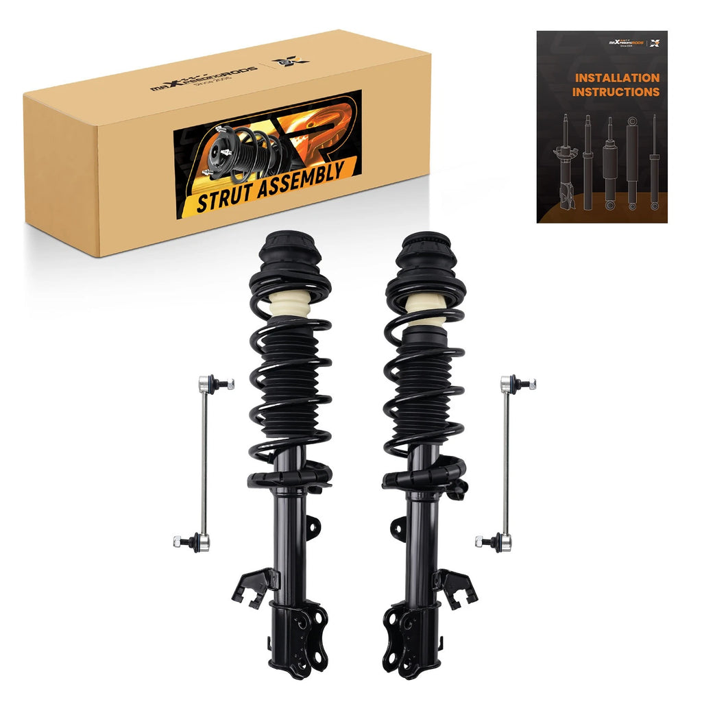 Front Struts w/ Coil Spring & Sway Bar Ends Kit for Nissan Versa Note (2014–2019)