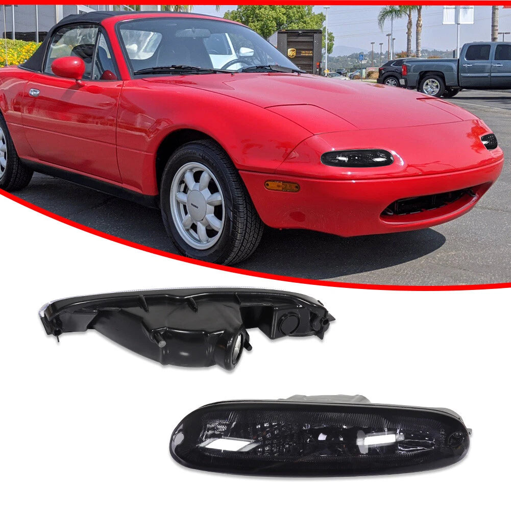 Set of 2 Smoked Turn Signal Lights for Mazda MX-5 Miata (1990–1997)