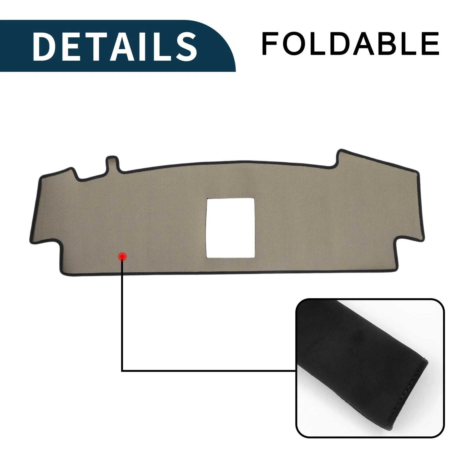 Dashboard Cover Mat for Nissan Sakura (2023–2023) Black
