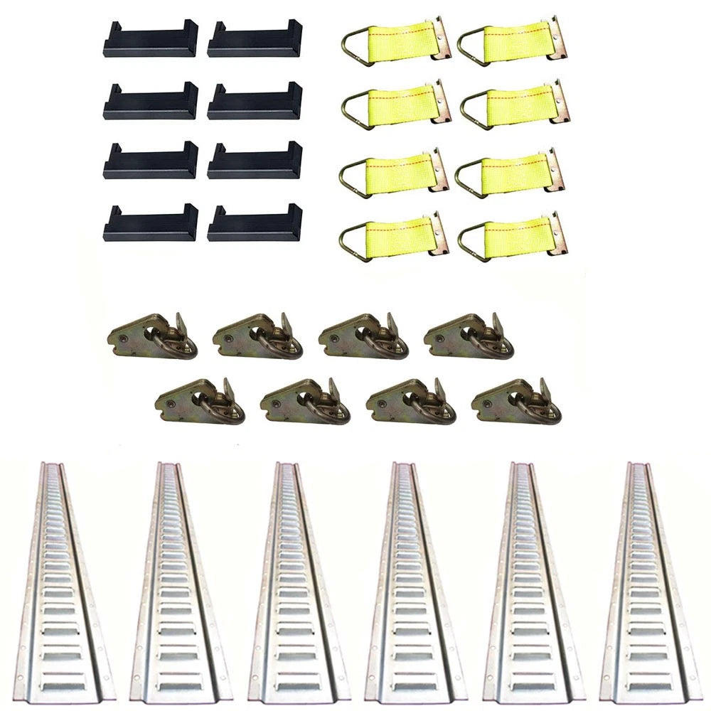 Set of 5 E-Tracks with End Covers, O-Rings, Tie Straps 660001 5HETZ