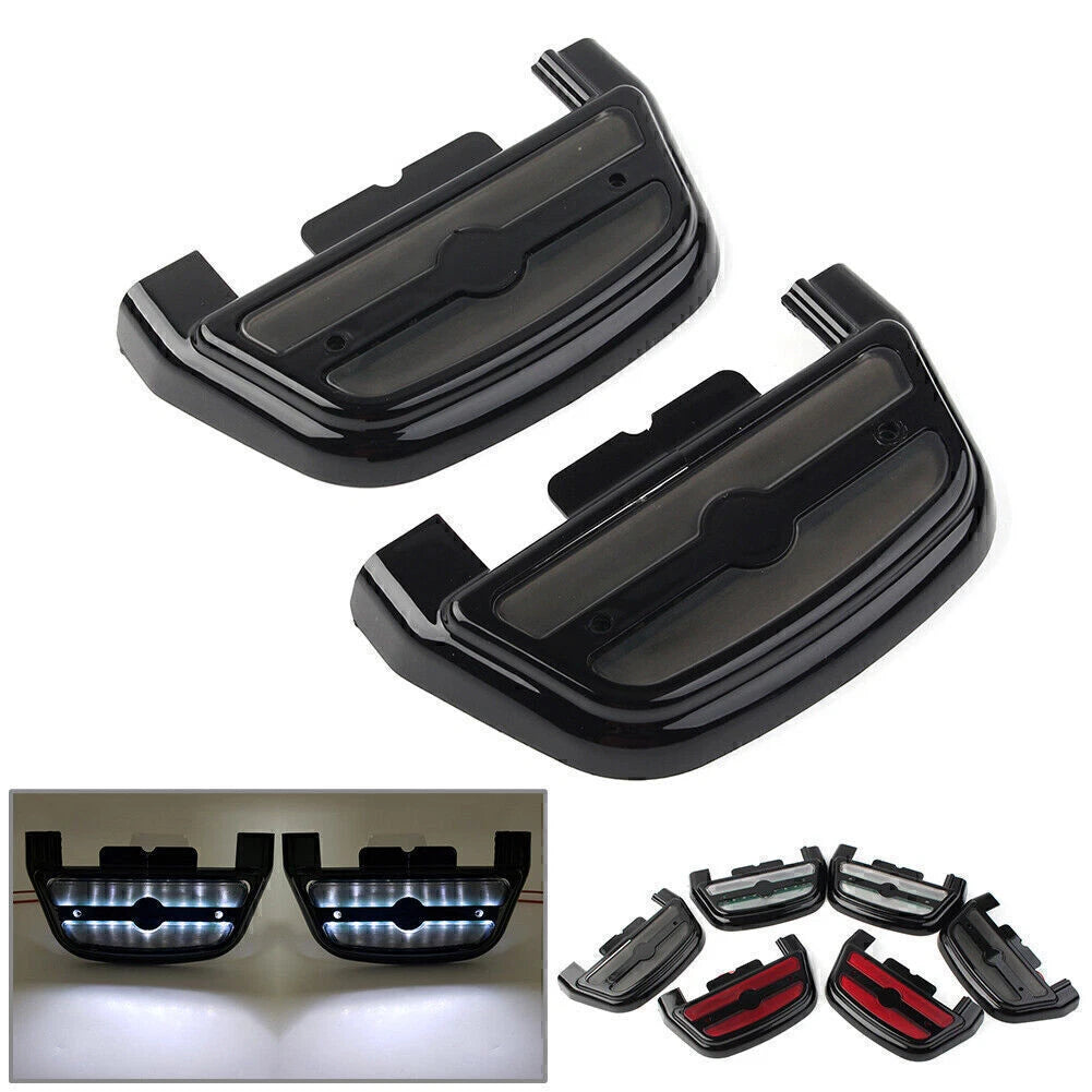 LED Light Footboard Cover for Harley Touring Road Dyna FL (2014–2023)