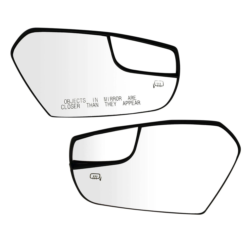 2X Rear View Heat Mirror Glass with Backplate GJ5Z17K707A for Ford Escape (2017–2018)