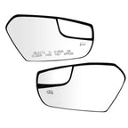 2X Rear View Heat Mirror Glass with Backplate GJ5Z17K707A for Ford Escape (2017–2018)