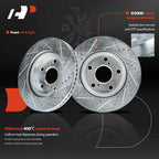 Front Drilled Brake Rotors and Ceramic Pads for Toyota RAV4 (2006–2018)