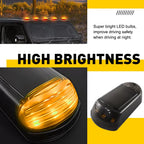 Set of 5 Solar Powered Cab Roof Lights for Dodge Ram Pickup (2003–2018)