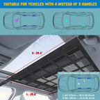 Ceiling Cargo Net Pocket Organizer for Honda, Dodge, Ram, GMC Sierra (2011-2024)