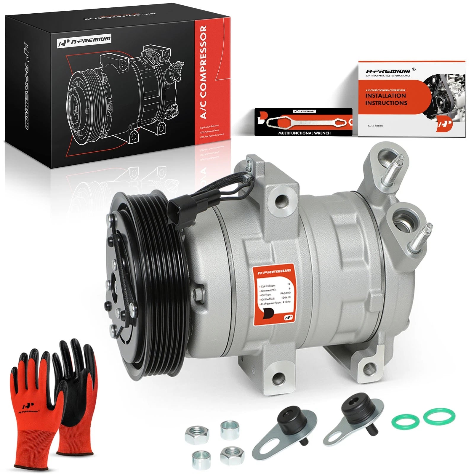 A/C Compressor with Clutch for Ford Escape (2008–2012)