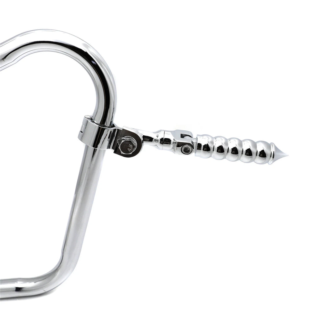 Chrome 3" Stem Footpeg for Harley SuperLow 1200 (2011–2020)