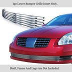 Lower Bumper Grille Insert for Nissan Maxima (2005-2006) Silver Stainless