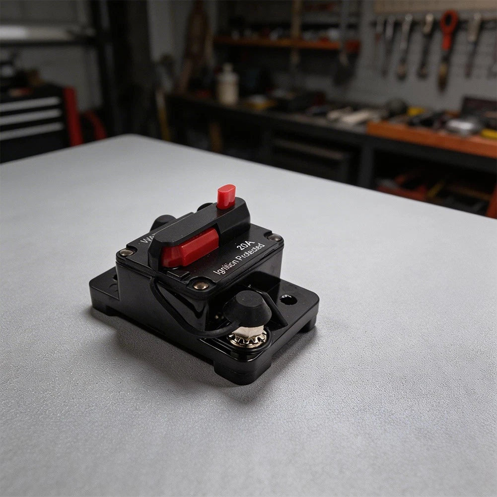 20A Manual Reset Circuit Breaker for Boat RV (12V 24V 32V)