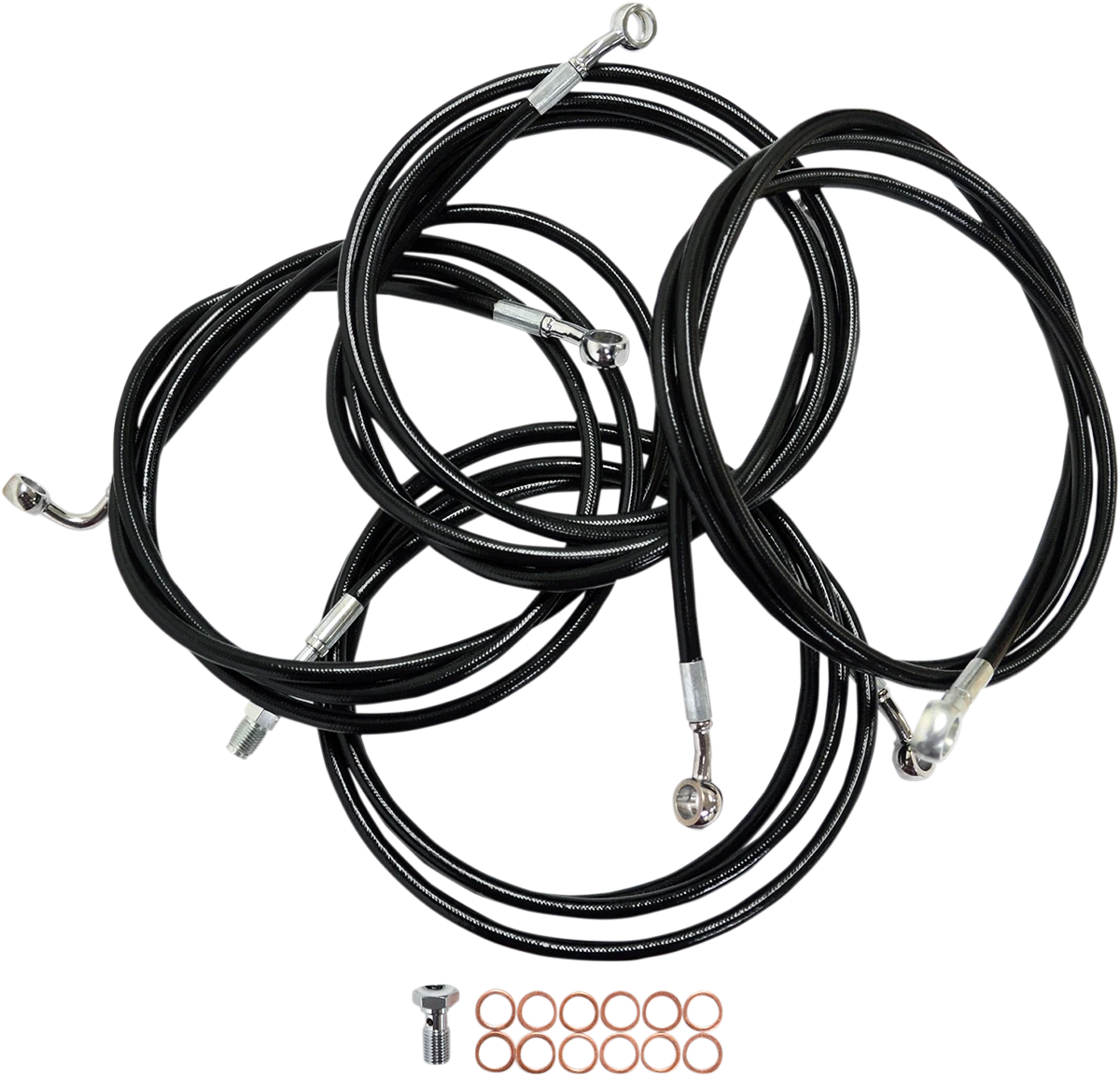 Handlebar Cable/Brake Line Kit for LA Choppers Ape Hanger (12" - 14")