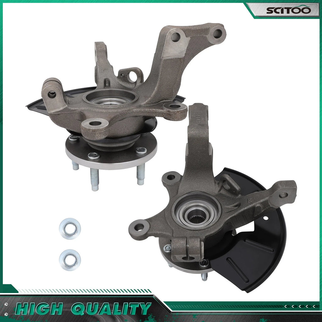 2X Front Knuckle & Wheel Hub Bearing for Ford Escape Tribute Mariner (2005–2012)
