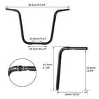 Ape Hanger Bar 1 1/4" 18" Rise for Harley Sportster 883 (2004–2023)