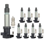 Set of 8 Ignition Coils and Spark Plugs for Cadillac DTS (2007–2011)