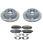 DuraGo Rear Rotors & TRW Pro Ceramic Disc Brake Pads Kit for Escalade Tahoe Yukon (2007–2014)