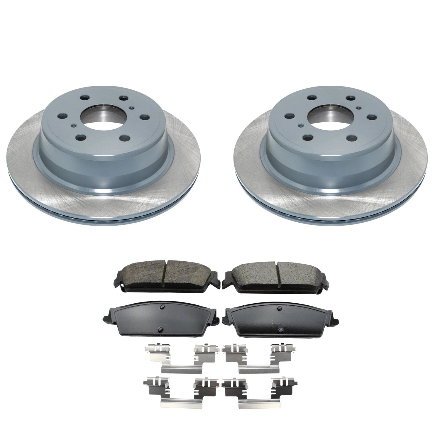 DuraGo Rear Rotors & TRW Pro Ceramic Disc Brake Pads Kit for Escalade Tahoe Yukon (2007–2014)