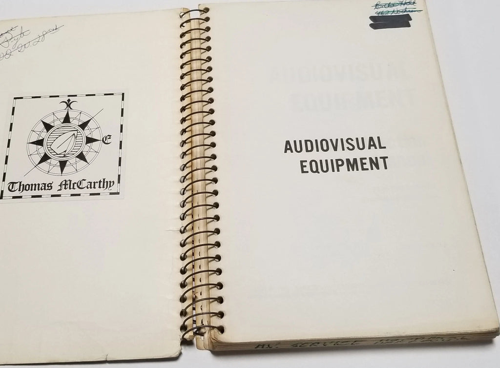 Self-Instruction Manual for Audiovisual Equipment (Used, Rare)