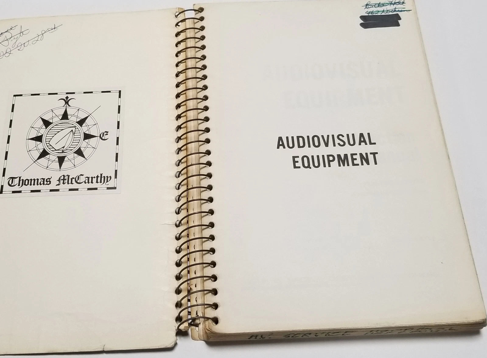 Self-Instruction Manual for Audiovisual Equipment (Used, Rare)