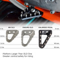 CNC Brake Pedal Tip Plate for Husqvarna FE FC250 350 450 TE250i TE300i (2017–2025)