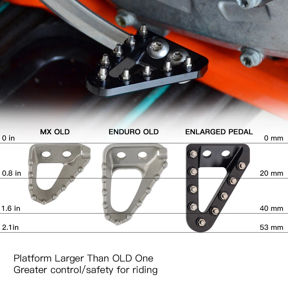 CNC Brake Pedal Tip Plate for Husqvarna FE FC250 350 450 TE250i TE300i (2017–2025)