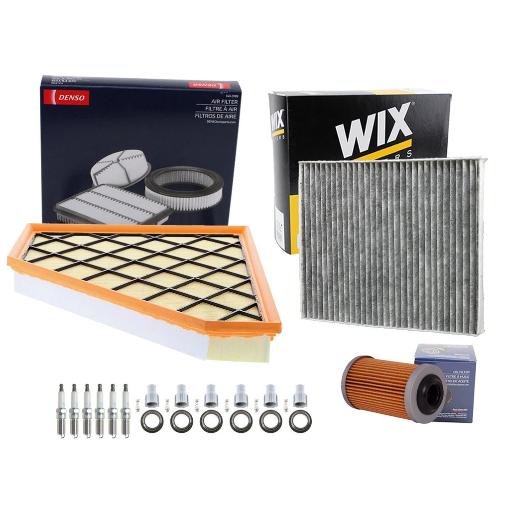 Tune Up Kit with NGK 6 Spark Plugs & Boots for Cadillac ATS CTS (2013–2019)