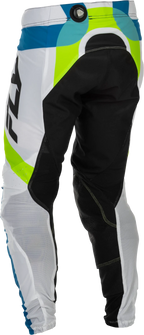 Fly Racing Lite LE Offroad Pants for Men (US 34) White Lime Blue