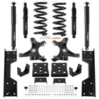 Front 4" & Rear 6" Drop Kit w/Shock For Chevy GMC C1500 88-98 W/1.25" ROTORS V8