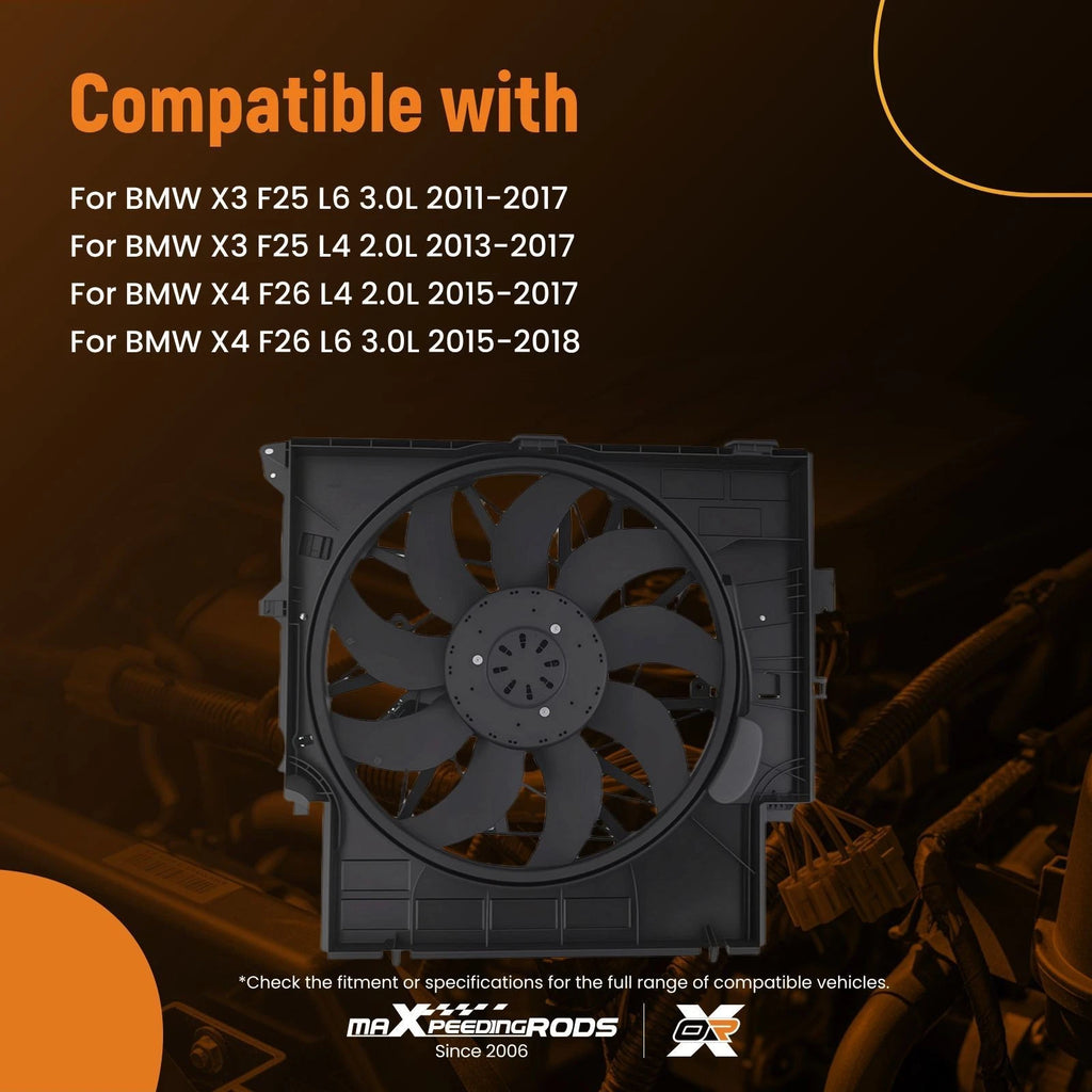 Electric Radiator Cooling Fan for BMW X3/X4 (2011–2018)