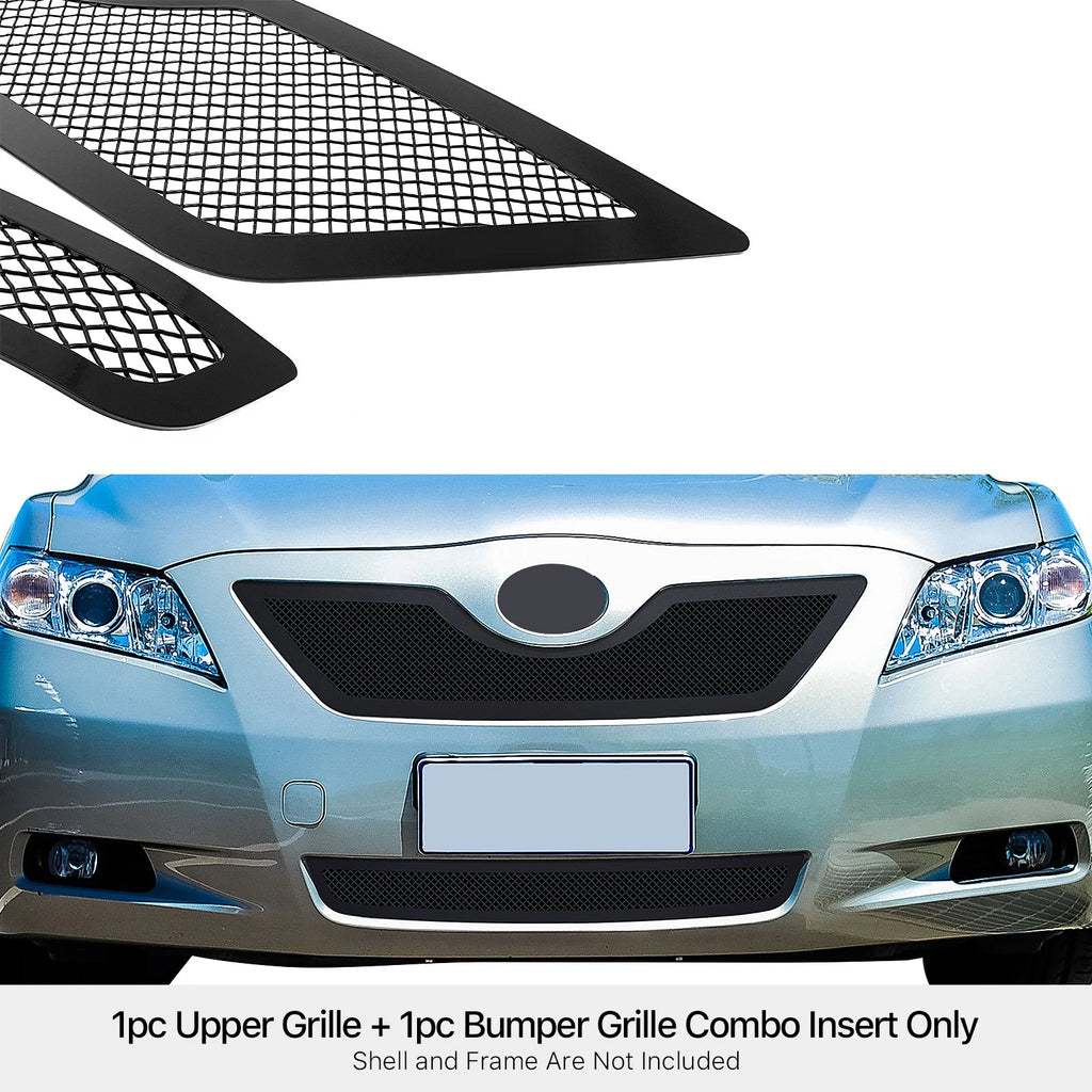 Black Stainless Steel Mesh Grill for Toyota Camry (2007–2009)