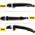 Set of 2 Exterior Door Handles for Toyota Camry (2007–2011) Black