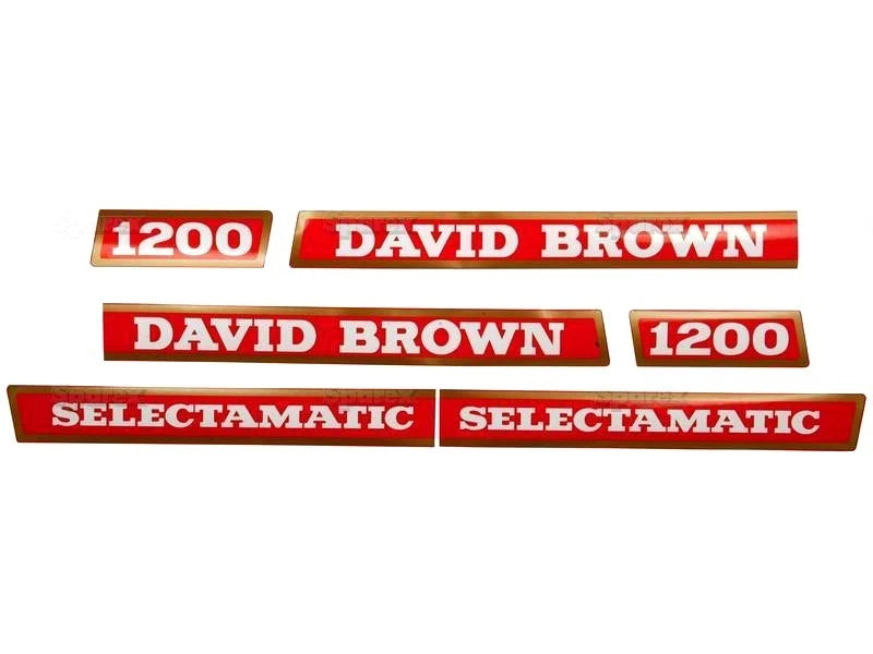 Decal Set for David Brown 1200 Tractors (1960–1970)