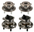 Moog Front & Rear Wheel Bearing Hub Assemblies Kit for Hyundai Elantra, Kia Niro