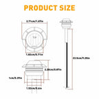 Smoked LED Round Side Marker Lights for Truck Trailer (3/4")