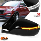 Power Heated Turn Signal Side View Door Mirror Left LH for Santa Fe Sport (2013–2016)