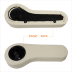 Tan Vinyl Rear Seat Arm Rest with Cup Holder for EZGO/Club Car/Yamaha Golf Carts