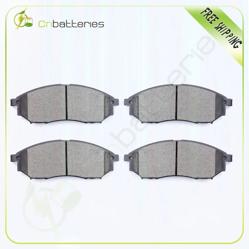Set of 4 Front Ceramic Brake Pads for G25 G35 G37 M45 Q40 QX50 QX70 350Z 370Z