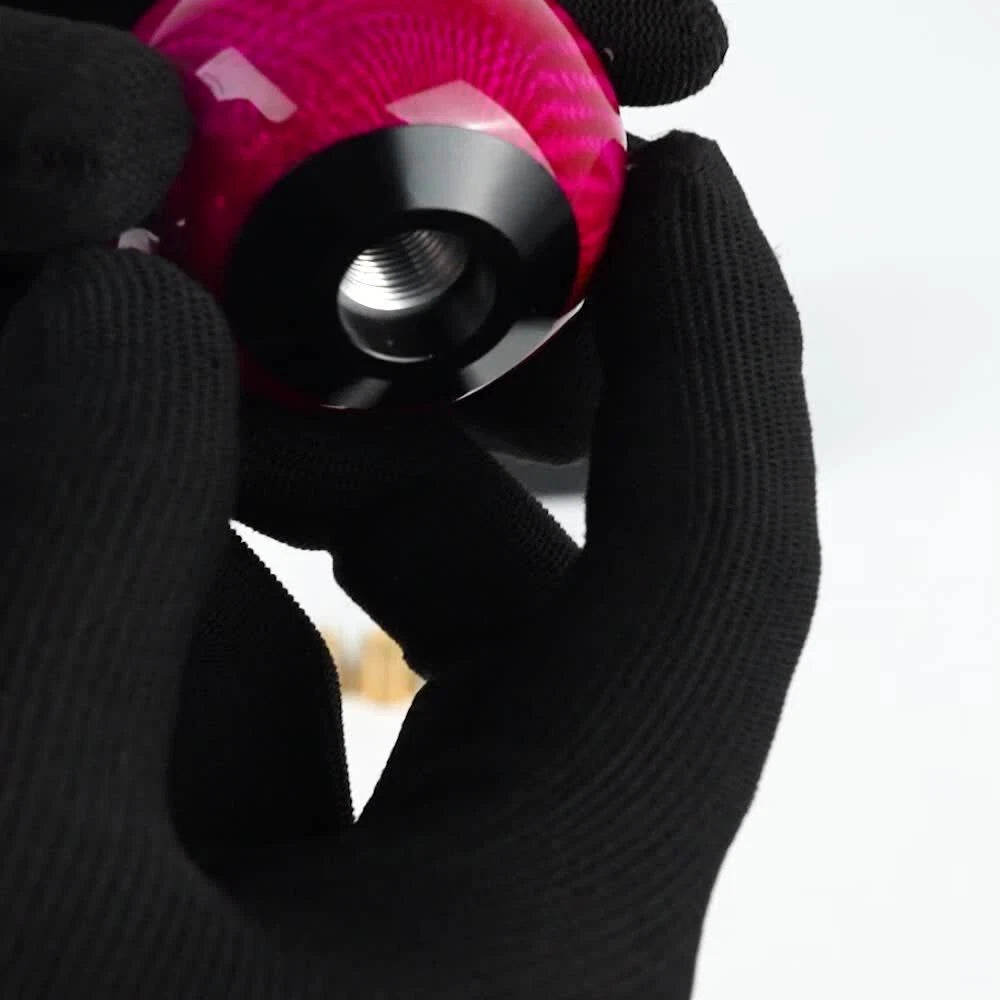 Universal Carbon Fiber Manual Gear Shift Knob with Adapters