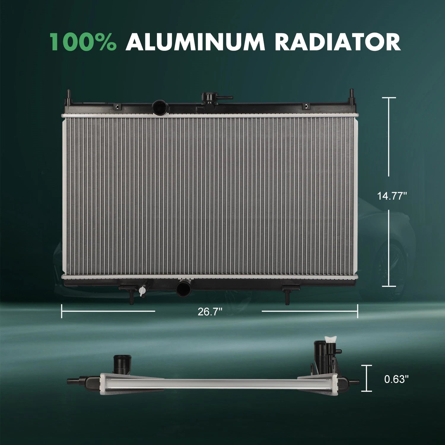 Aluminum Radiator for Nissan Sentra (2007–2012)