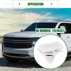 100pcs Rocker Panel Clips for Chevrolet Avalanche (2007–2013) No.11518357 White