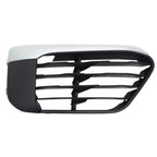 Replacement Polypropylene Front Passenger Lower Bumper Cover Grille w/o Park