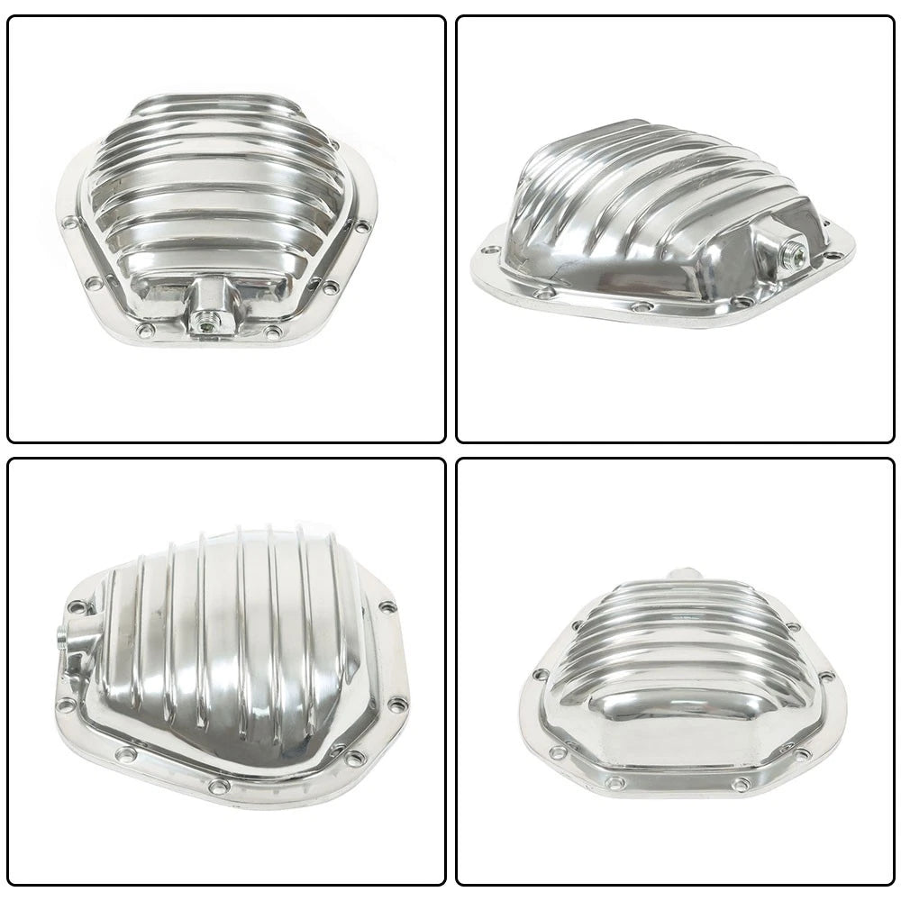 Finned Polished Differential Cover for GM Ford Dodge (10 Bolt)