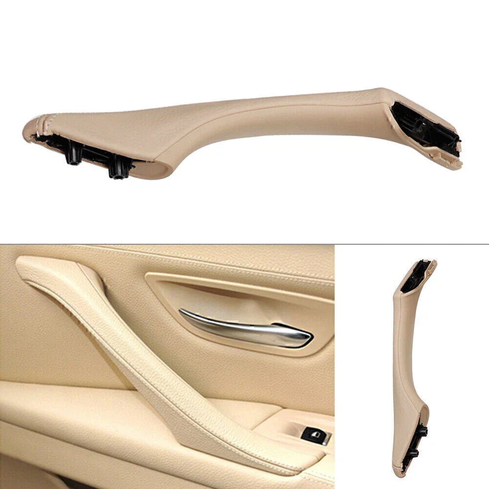 1x Right Side Door Trim Pull Handle Leather for BMW 5 Series (2010-2017)