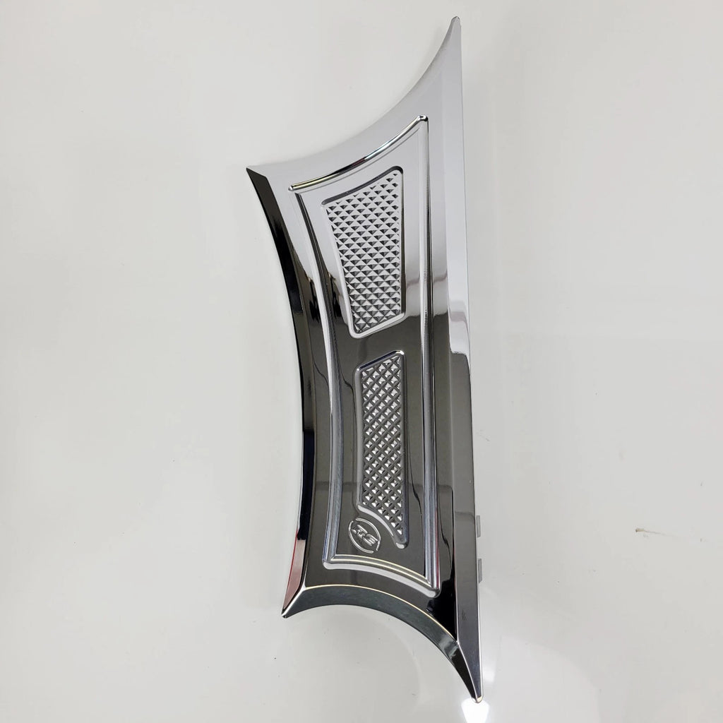 Left Side Chrome Velocity Series Driver Floorboard for Harley