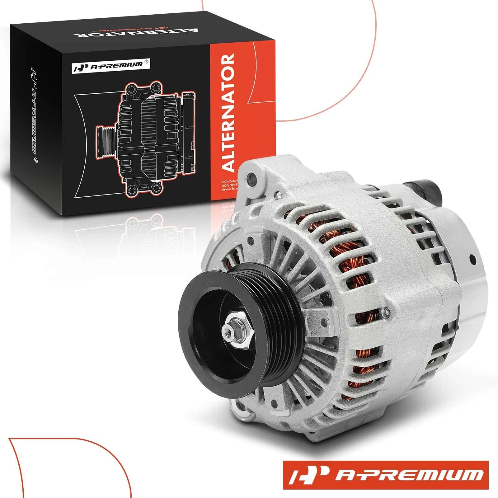 Alternator for Honda Odyssey (1999–2001) 3.5L 130A 6-Groove Pulley