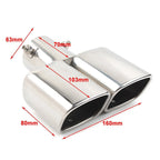 Rear Exhaust Pipe Tail Muffler Tip for - Stainless Steel
