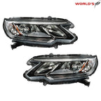Set of 2 Halogen Headlights with LED DRL for Honda CR-V (2015–2016)