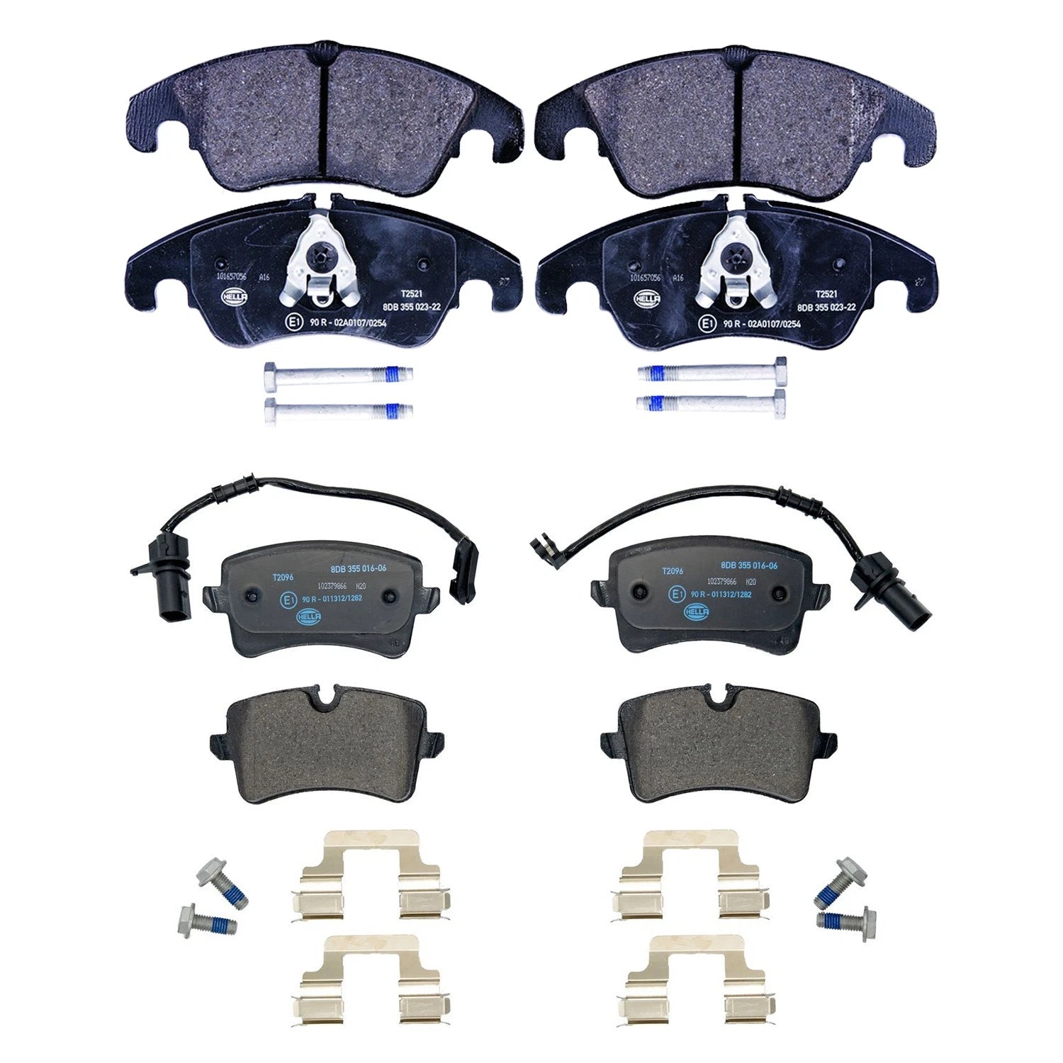 Disc Brake Pads Kit for Audi A6 A6 Quattro (2012–2018) - Hella 8DB 355 007-001